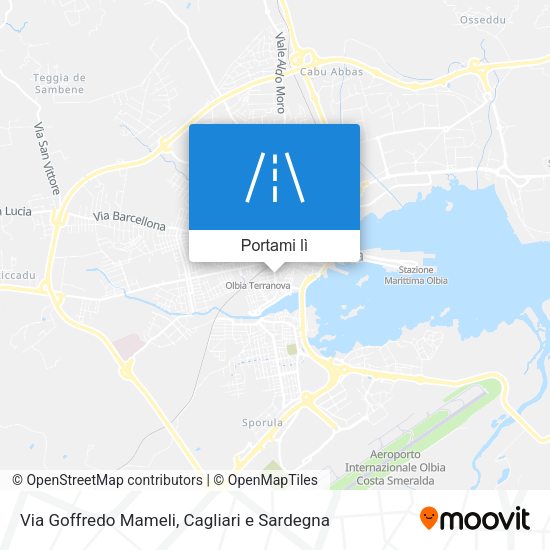 Mappa Via Goffredo Mameli