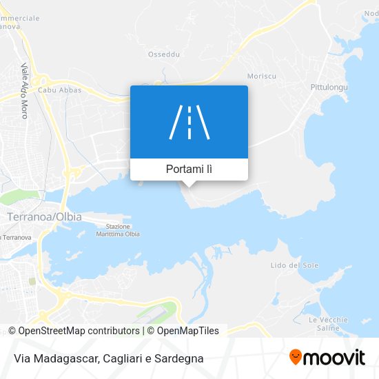 Mappa Via Madagascar