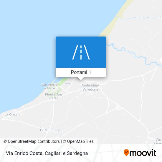 Mappa Via Enrico Costa