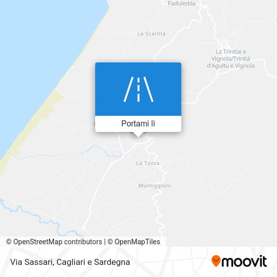 Mappa Via Sassari