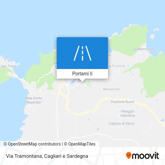 Mappa Via Tramontana