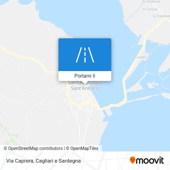 Mappa Via Caprera