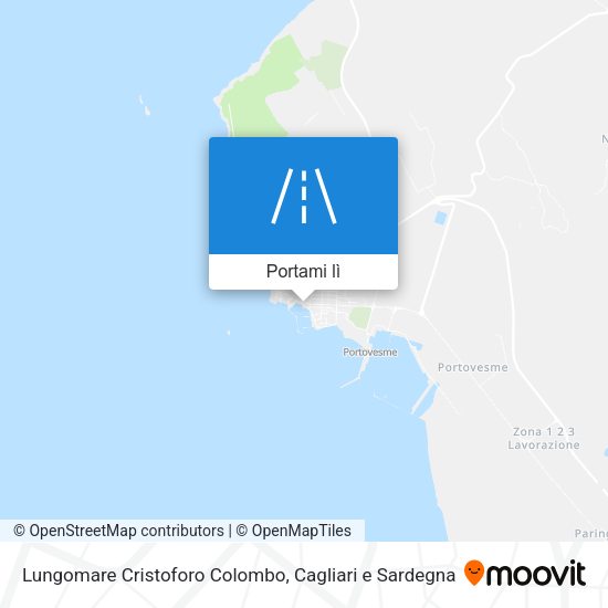 Mappa Lungomare Cristoforo Colombo