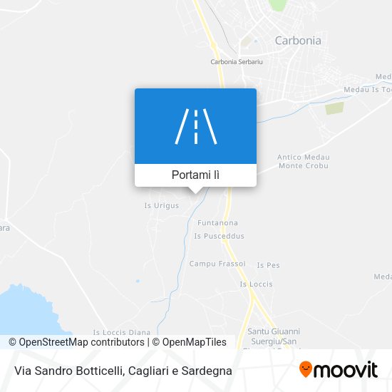 Mappa Via Sandro Botticelli
