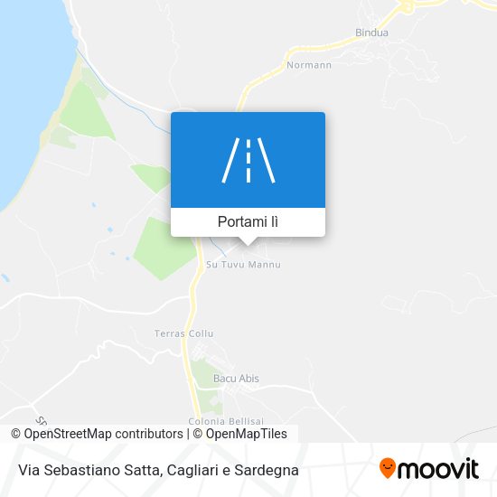 Mappa Via Sebastiano Satta