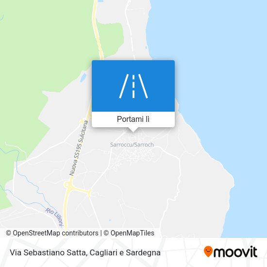 Mappa Via Sebastiano Satta