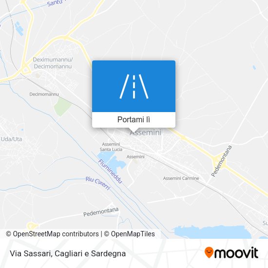 Mappa Via Sassari