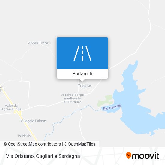Mappa Via Oristano