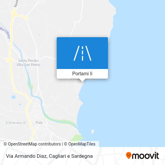 Mappa Via Armando Diaz