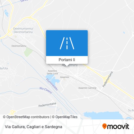 Mappa Via Gallura