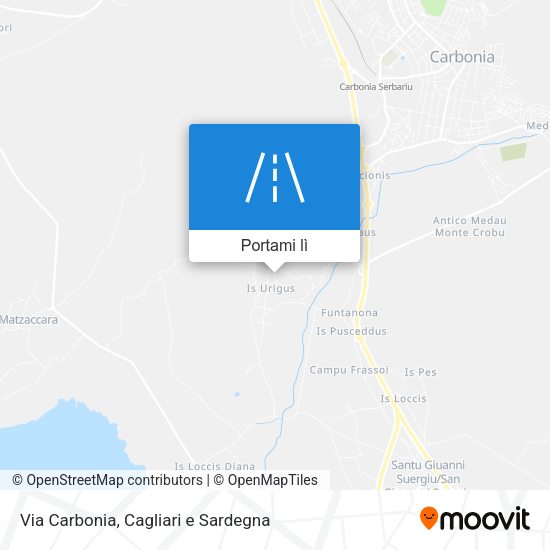 Mappa Via Carbonia