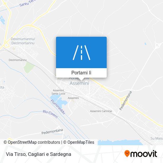 Mappa Via Tirso