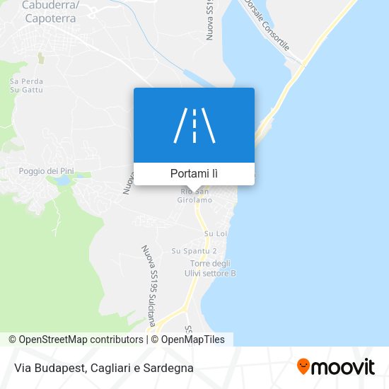 Mappa Via Budapest