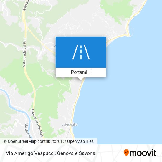 Mappa Via Amerigo Vespucci