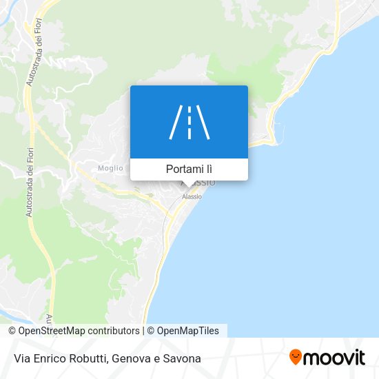 Mappa Via Enrico Robutti