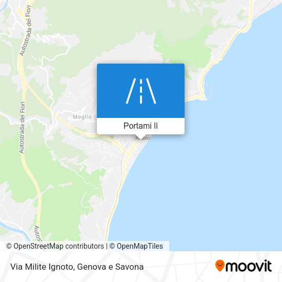 Mappa Via Milite Ignoto