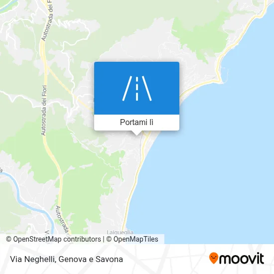 Mappa Via Neghelli