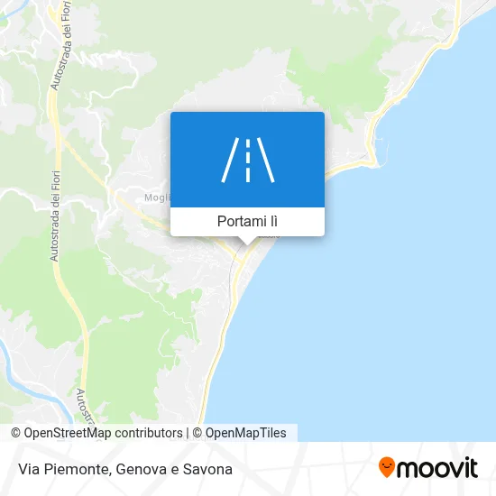 Mappa Via Piemonte