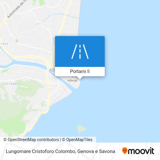 Mappa Lungomare Cristoforo Colombo