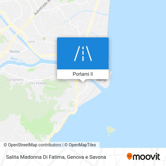 Mappa Salita Madonna Di Fatima