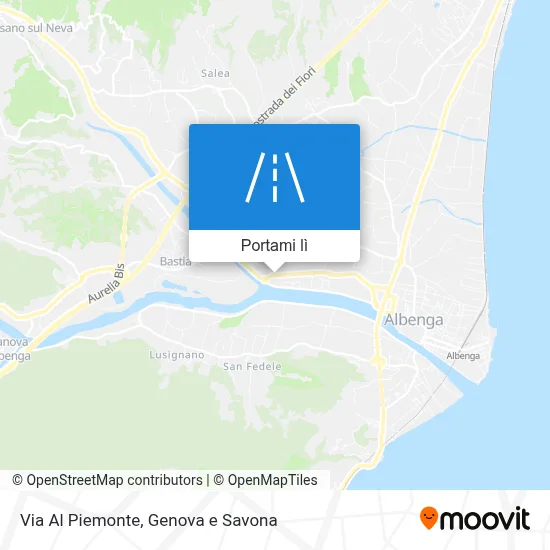 Mappa Via Al Piemonte