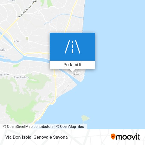 Mappa Via Don Isola