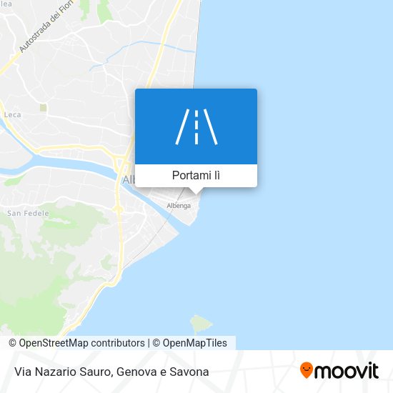 Mappa Via Nazario Sauro