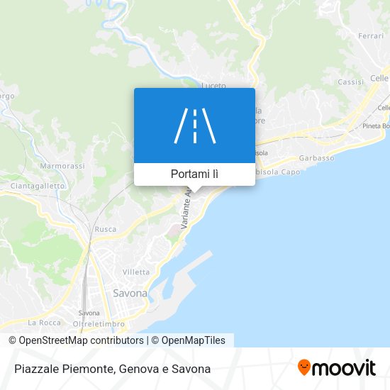 Mappa Piazzale Piemonte