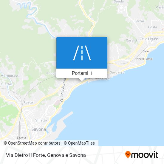 Mappa Via Dietro Il Forte