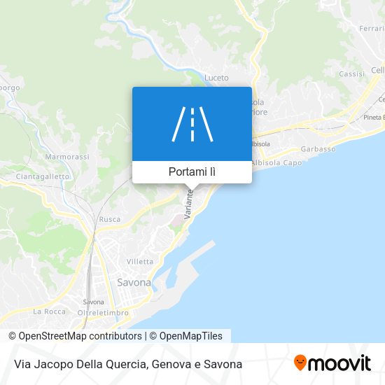 Mappa Via Jacopo Della Quercia