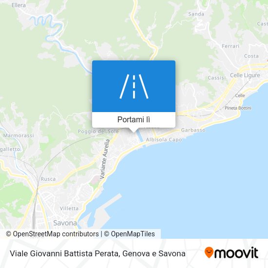 Mappa Viale Giovanni Battista Perata
