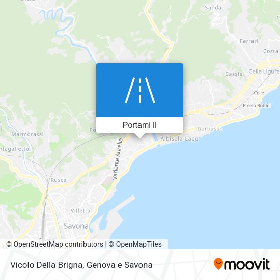 Mappa Vicolo Della Brigna