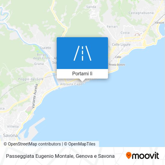 Mappa Passeggiata Eugenio Montale