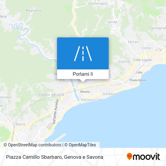 Mappa Piazza Camillo Sbarbaro