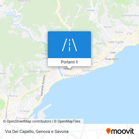 Mappa Via Dei Capello