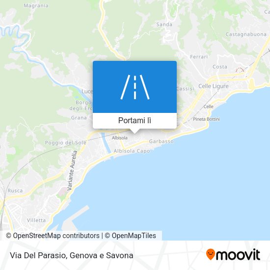 Mappa Via Del Parasio