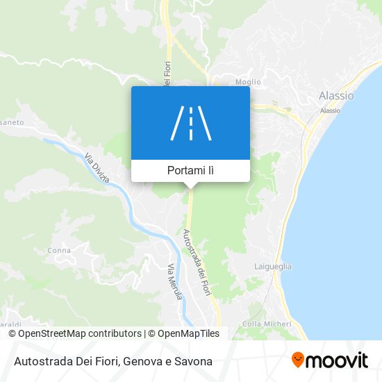 Mappa Autostrada Dei Fiori