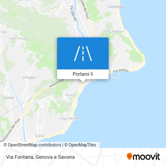 Mappa Via Fontana