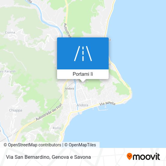 Mappa Via San Bernardino