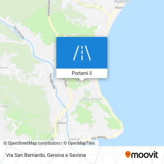 Mappa Via San Bernardo