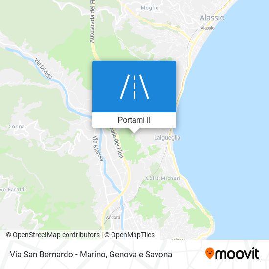 Mappa Via San Bernardo - Marino