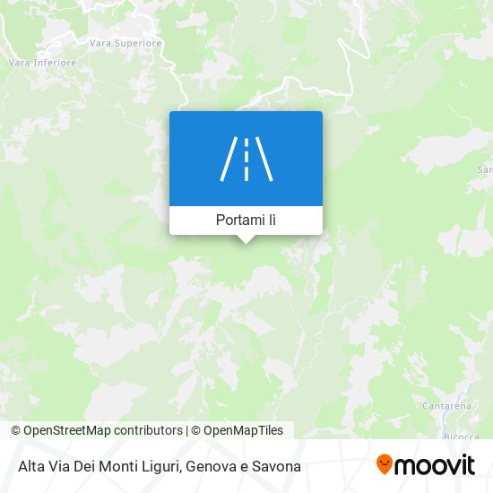 Mappa Alta Via Dei Monti Liguri