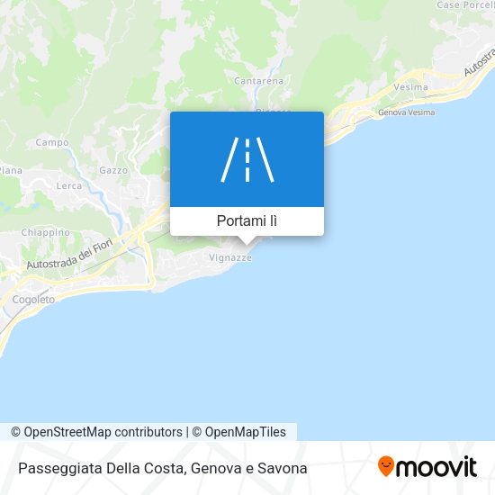 Mappa Passeggiata Della Costa
