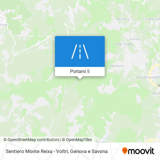 Mappa Sentiero Monte Reixa - Voltri