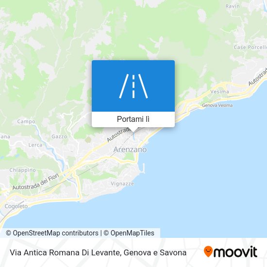 Mappa Via Antica Romana Di Levante