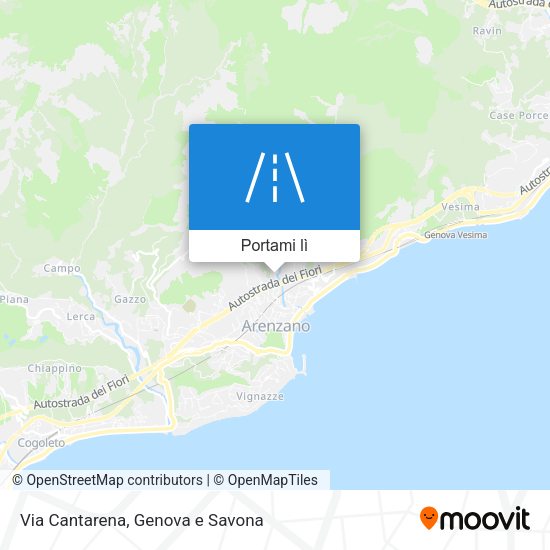 Mappa Via Cantarena
