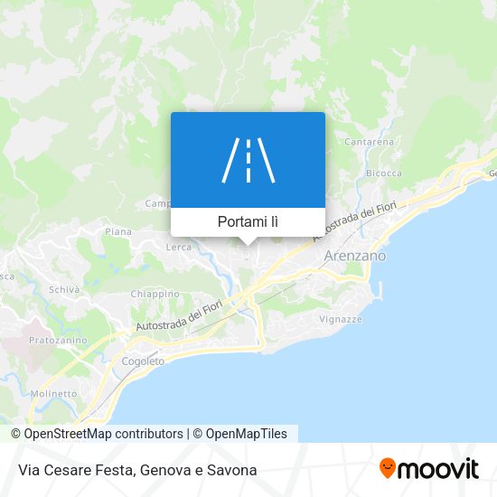 Mappa Via Cesare Festa