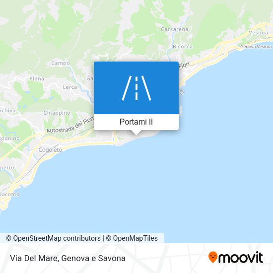 Mappa Via Del Mare