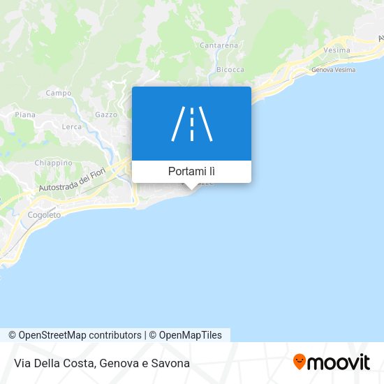 Mappa Via Della Costa