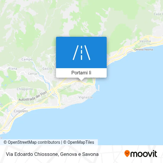 Mappa Via Edoardo Chiossone